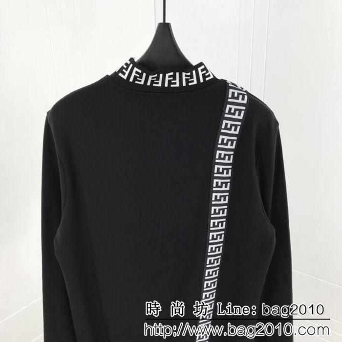 FENDI芬迪 18FW秋冬新款 高織精梳棉螺紋 套裝 情侶款 ydi1172